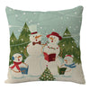 2025 New Year Christmas pillow case ,45x45cm, cushion cover home Christmas decoration pillow case