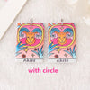 12Pcs 38*25MM Constellations Tarot Card Charms Magical Divination Crafts Acrylic Board Jewelry Necklace DIY Accessories