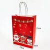 Christmas Gift Bags Cartoon Santa Claus Snowflake Dot Stripe Xmas Tree Candy Biscuit Paper Bag For Diy Christmas Supplies 2023