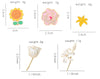 Flower Brooch Simulation Flower Plant Brooch Lily Tulip Sunflower Iris Morning Glory Lotus Clothing Brooch Badge Lapel Pins