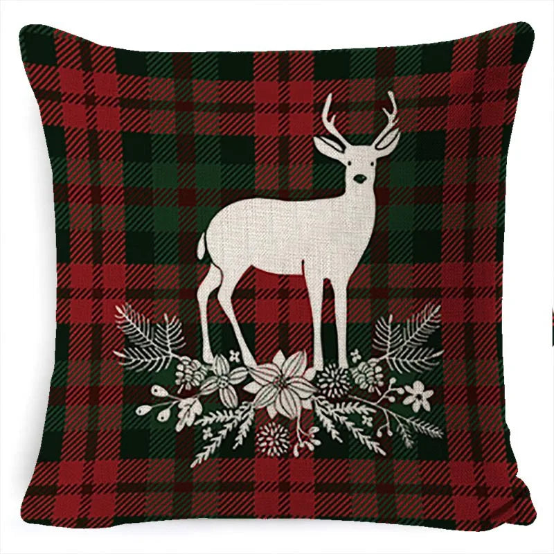 2025 New Year Christmas pillow case ,45x45cm, cushion cover home Christmas decoration pillow case