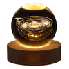 Unique USB Night Light with Galaxy and Planetary Projections 3D Crystal Ball Lamp for Cozy Atmosphere plasma ball Night Light