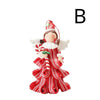 Christmas Soft Pottery Pendant Cute Angel Candy Tree Hangable Charm Ornament for Indoor Outdoor Garden Yard Xmas Tree Decors