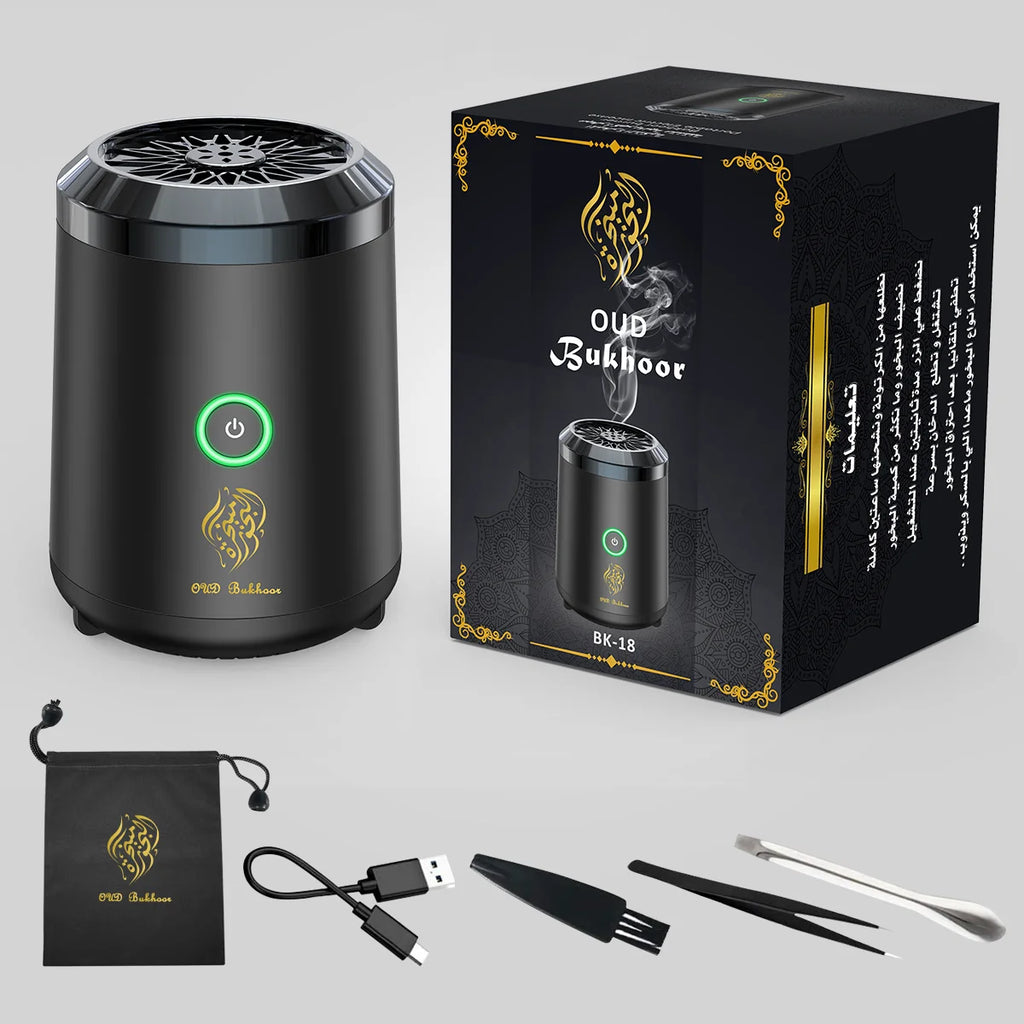 OUD Bakhoor New Electric  Incense Burner USB Bakhoor USB Aroma Diffuser Portable Incense Holder Muslim Electronic Censer