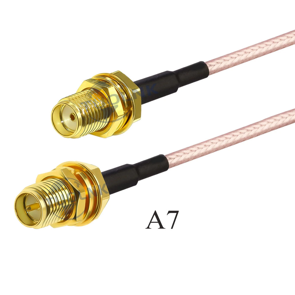 RG316 Cable SMA Male to RP SMA Male/Female Nut Bulkhead Extension Coax Jumper Pigtail WIFI Router Antenna RF Coaxial Cable