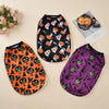 Halloween Dog Clothes for Small Medium Dogs Cats Autumn Winter Party Dressed Up Puppy Print Sleeveless Vest Chihuahua Clothing