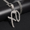 Hip Hop Ice Out Dollar Money Bag Necklace Shiny Cubic Zirconia Wallet Pendant for Men Women Hip Hop Rock Rap Cool Jewelry