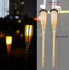 Solar Lamps LED Flame Effect Lamp Handcraft Bamboo Waterproof Garden Lighting Lawn Torches Yard Landscape Outdoor Light