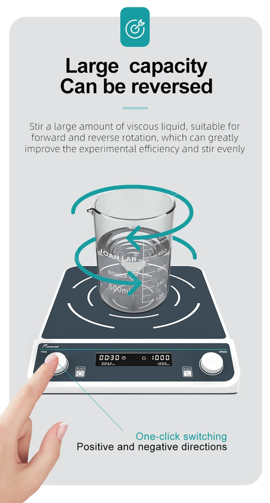 JOANLAB Multi-station Magnetic Stirrer Digital Display Laboratory Stirrer Magnetic Mixer With Heating Four-station Six-Position