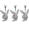 Surgical Steel Cute Rabbit Belly Button Rings for Women Navle Rings Belly Piercing Jewelry Body Jewlery