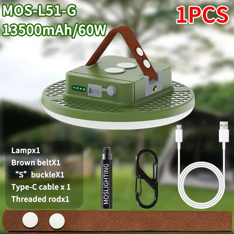 MOSLIGHTING Tent Fishing Light Camping Light Multifunctional Portable Suspension Magnetic Suction High-power Ultra Bright LED