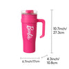 MINISO Barbie Collection Steel Cup with Straw (1600mL)