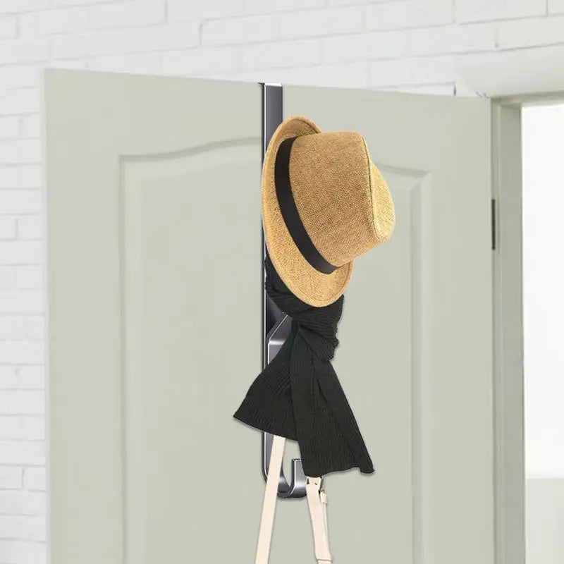 Door Hanger Wall Organizer Hook Bedroom Clothing Hook Holder Coat Hat Bag Rack Bathroom Kitchen Home Storage Organization