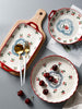 Retro Cherry For Home Delicate Complementary Food Steamed Egg Bowl Ceramic