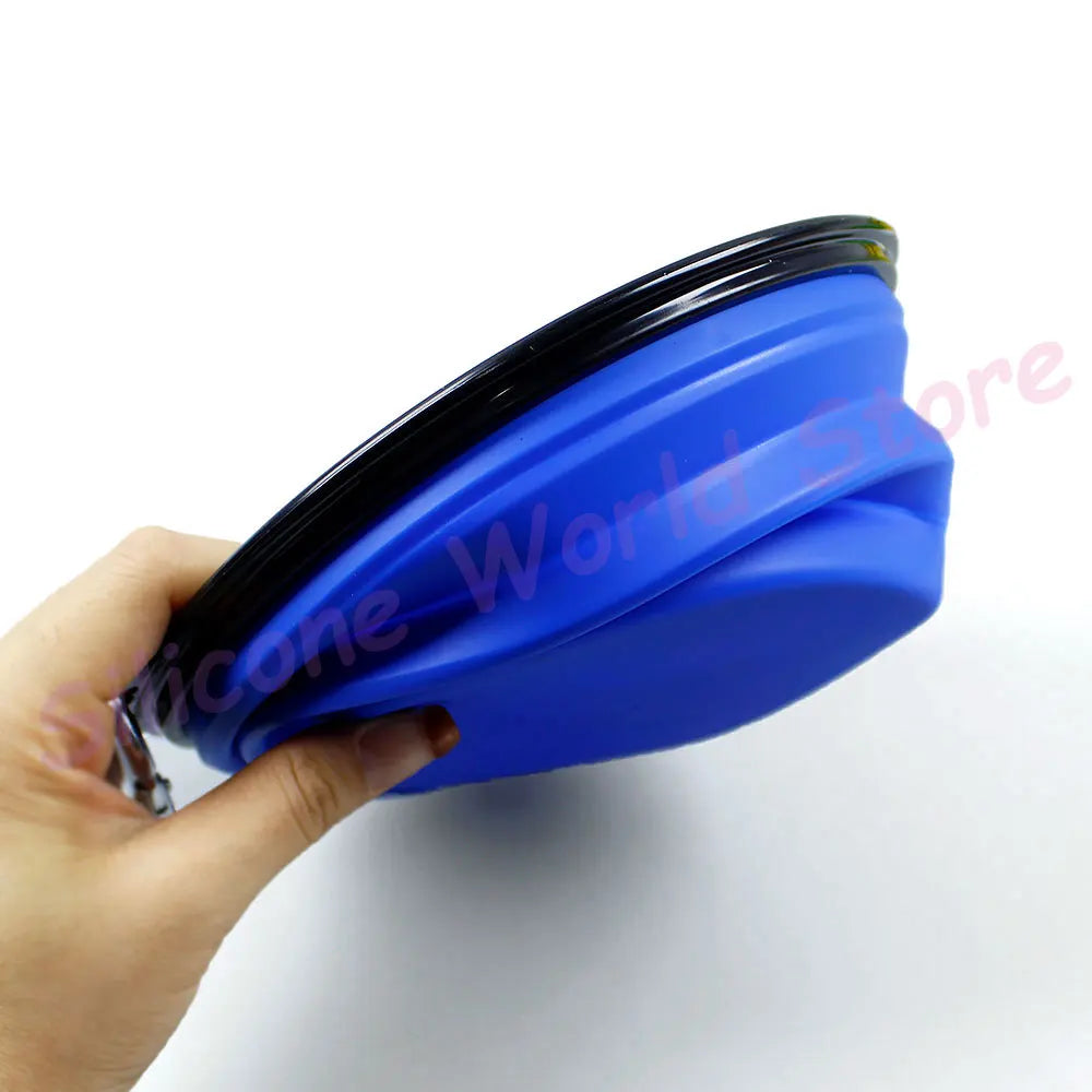 Silicone World 1000ML Portable Collapsible Silicone Pet Bowls Outdoor Travel Pet Food Container Feeder Bowl Dish Dog Food Basi