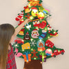 DIY Felt Christmas Tree with Light Christmas Decor for Home 2024 Navidad Christmas Ornaments Xmas Natal Noel Gifts New Year 2025