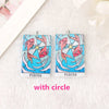 12Pcs 38*25MM Constellations Tarot Card Charms Magical Divination Crafts Acrylic Board Jewelry Necklace DIY Accessories