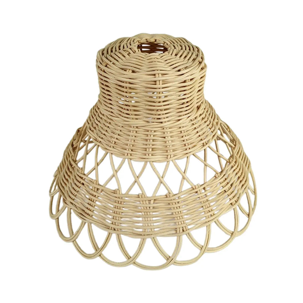 Rattan Lamp Shade Pendant Light Decor Rattan Lampshade for Chandelier Wall Sconces Light Fixture Pendant Light Wall Lamp Bedroom