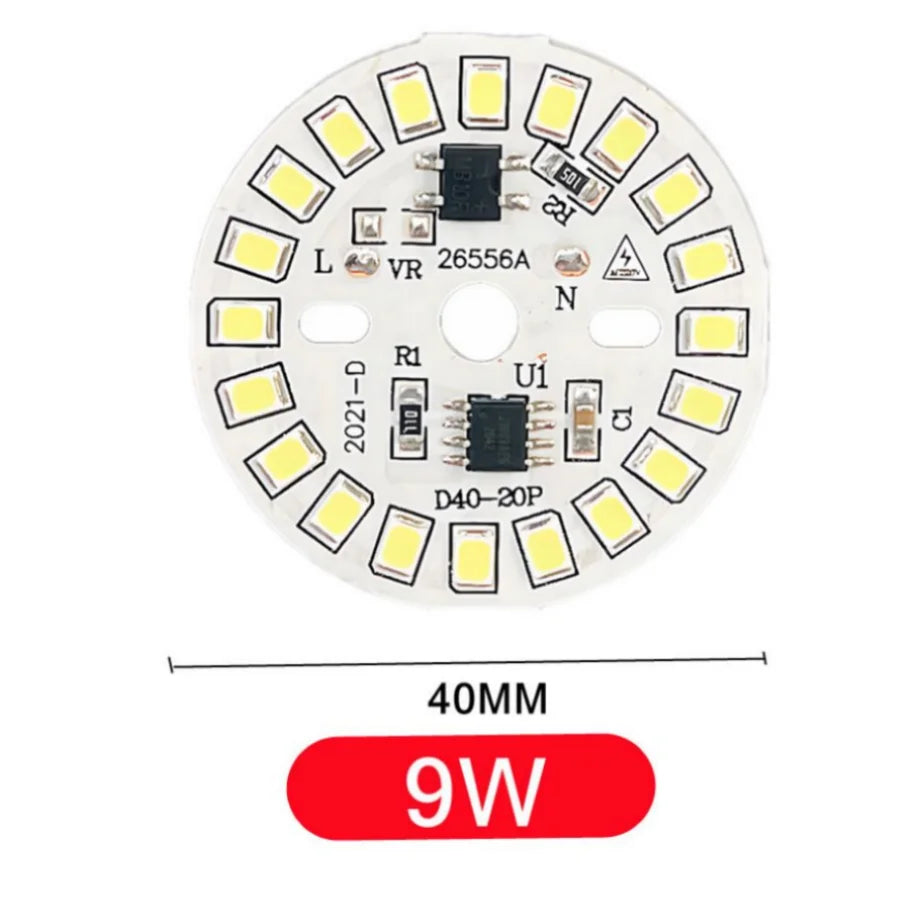 PaaMaa LED Bulb Patch Lamp SMD Plate Circular Module Light Source Plate For Bulb Light AC 220V Led Downlight Chip Spotlight LED