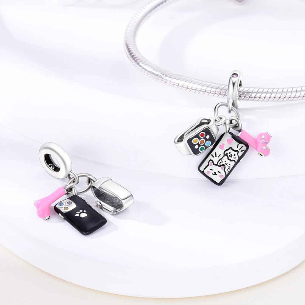 Silver Plated Charms Graduation Campus Mortarboard Beads Fit Original Pandora Bracelet Diy Pendants Jewelry Gift