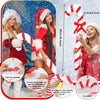 90CM Inflatable Christmas Candy Canes Inflatable Candy Sticks for Christmas Indoor Outdoor Decoration 2023 New Year Party Favors