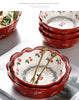 Retro Cherry For Home Delicate Complementary Food Steamed Egg Bowl Ceramic