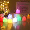 24Pcs Flameless LED Candle Lights Creative Wishing Led Tea Lamp Warm White Halloween Wedding Christmas Decoration Candle Light