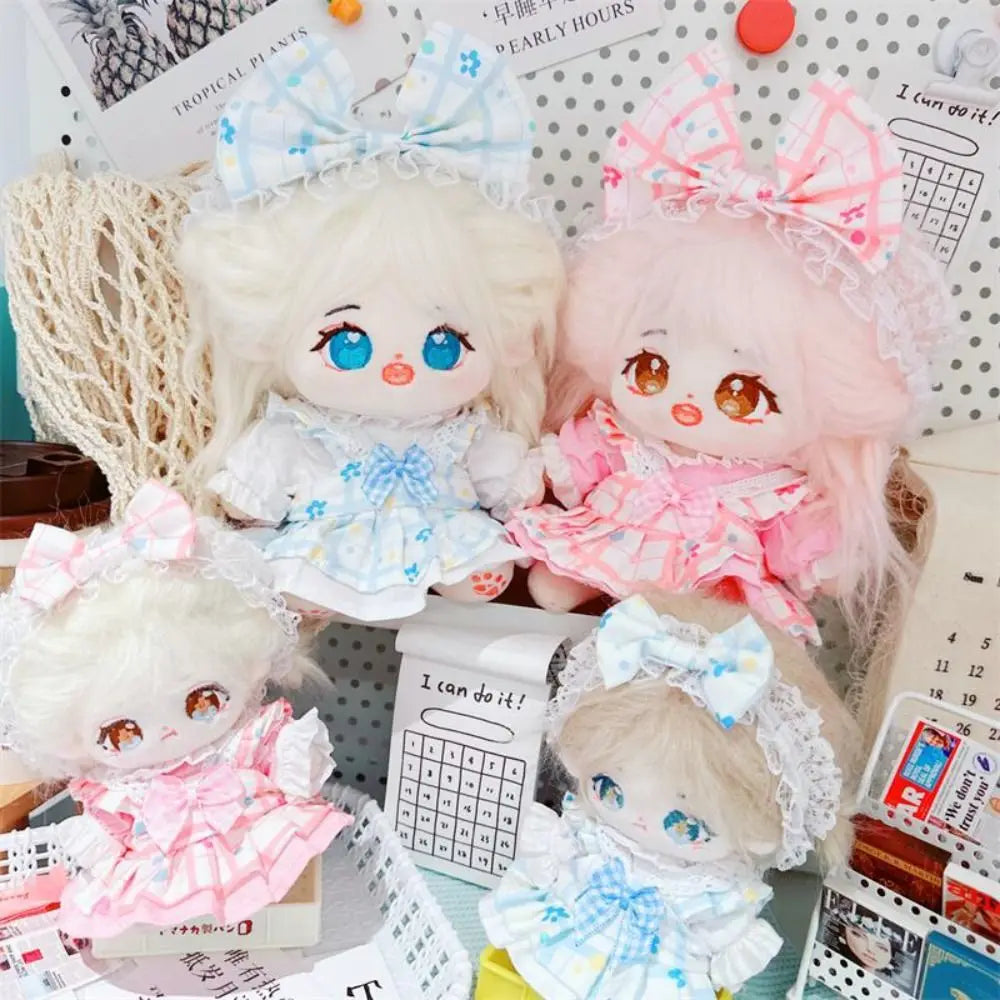 Cute Doll Lovely Clothes With Headband Accessories 2 Colors Flower Bud Skirt Accessories 10/20cm Cotton Doll/EXO Idol Dolls