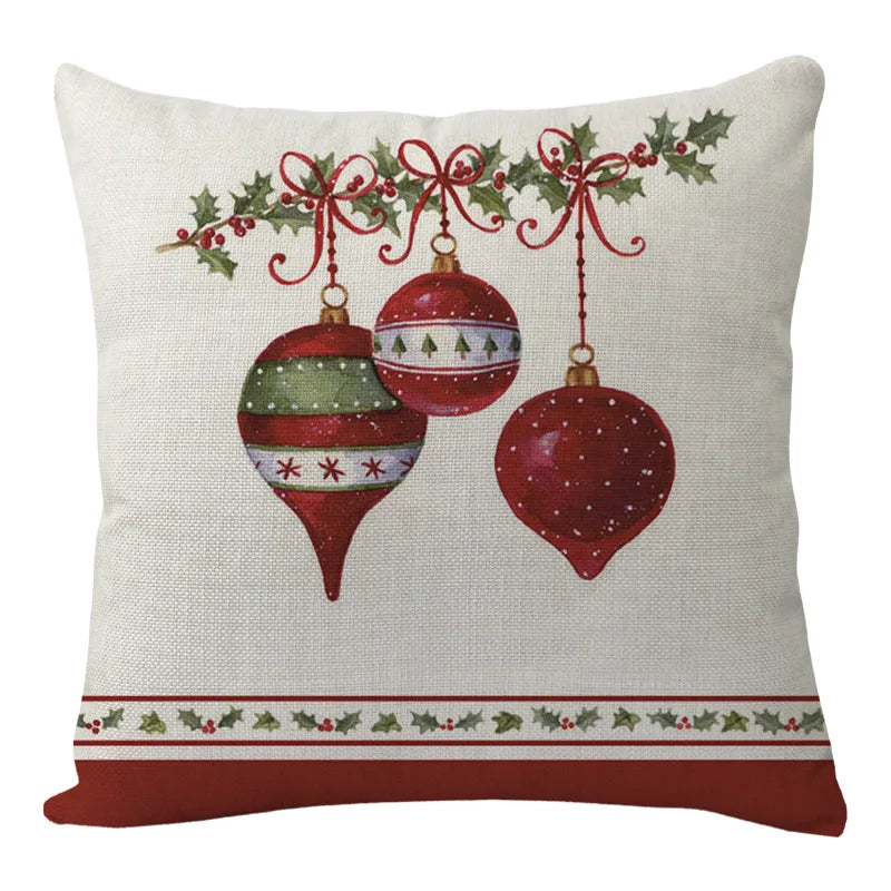 2025 New Year Christmas pillow case ,45x45cm, cushion cover home Christmas decoration pillow case