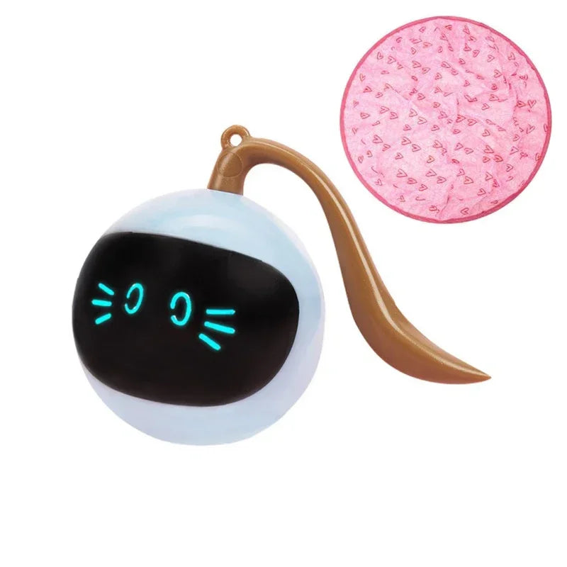 Smart Ball Cat Toy Automatic Moving Bouncing Rolling Ball for Indoor Cat Kitten Catching Exercise Ball Undercover Mouse Cat Toys