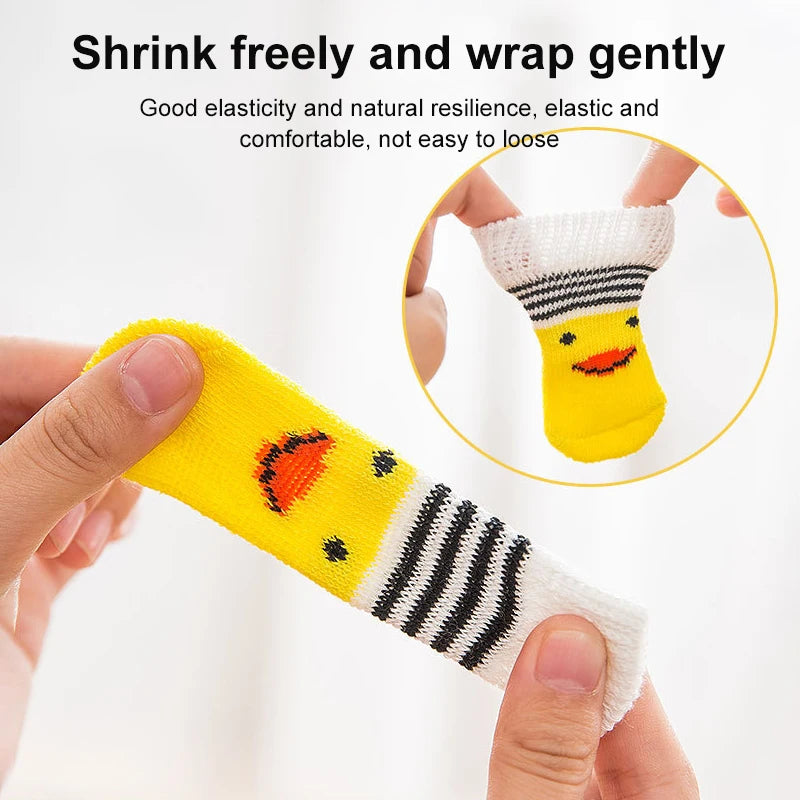 4pcs Pet Socks Dog Socks Breathable Anti-Slip Puppy Shoes Pet Cat Socks Dog Shoes For Small Breeds Spitz York Dogs Chihuahua