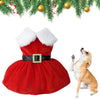 Santa Claus Suit For Dogs Dog Cat Christmas Costume Funny Pet Cosplay Clothes Gold Velvet Fabric Dog Costume Suit Puppy