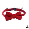 Suede Collar Bow Wear-resistant Lovely Comfortable Collar Collar Bell Velvet Dog Cat Small Adjustable Y5J7