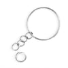 50/500pcs Stainless Steel Metal Blank Keyring Keychain Split Rings DIY Keyfob Keys Ring Lobster Clasp Key Pendant Chains Buckles