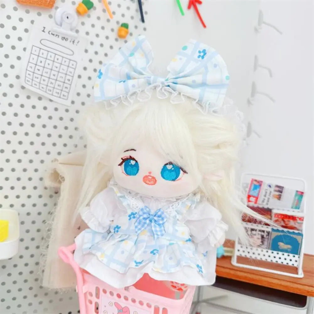 Cute Doll Lovely Clothes With Headband Accessories 2 Colors Flower Bud Skirt Accessories 10/20cm Cotton Doll/EXO Idol Dolls