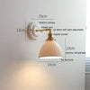 IWHD Nordic Modern Ceramic LED Wall Lamp Sconce Pull Chain Switch Beside Bedroom Bathroom Mirror Stair Light Applique Murale