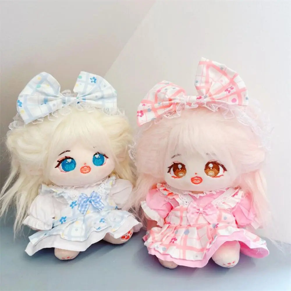 Cute Doll Lovely Clothes With Headband Accessories 2 Colors Flower Bud Skirt Accessories 10/20cm Cotton Doll/EXO Idol Dolls