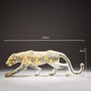 Modern Fortune Transparent Money Leopard Resin Adornments Office Workroom Sculpture Crafts Home Livingroom Figurines Decoration