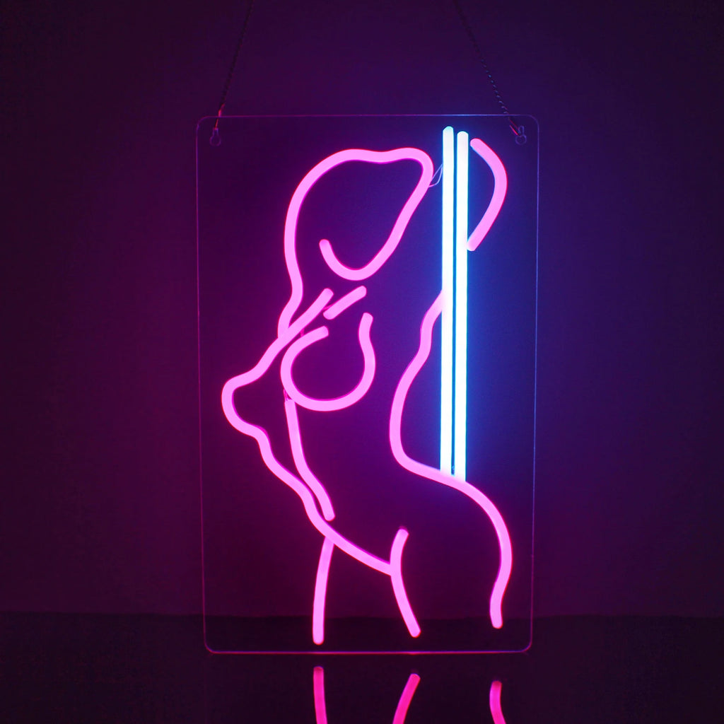 Sexy Lady Neon Sign Woman Body Pink Led Lights USB Powered Wall Light Up Signf For Home Bedroom Party Bar Night Club Room Decor