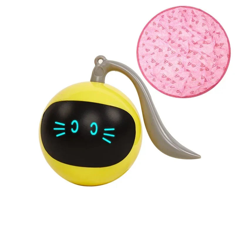 Smart Ball Cat Toy Automatic Moving Bouncing Rolling Ball for Indoor Cat Kitten Catching Exercise Ball Undercover Mouse Cat Toys