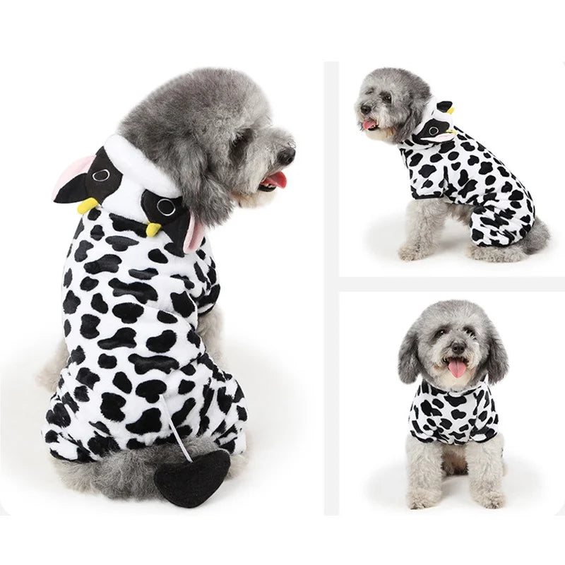 Warm Flannel Clothes for Pets, Soft and Comfortable, Cosplay Clothes, Teddy, Corgi, Puppy Costumes, Cute, Winter