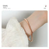 Luxury Women Stainless Steel Bracelet Simple Round 316L High Quality Golden Bangle Female Anti-Allergy Charm Jewelry Gift