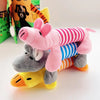 Molar Dog Toy Plush Supplies Fit For All Puppy Pet Squeak Chew Toy Funny Durable Chew Elephant Duck Pig Toy Pets Supplies