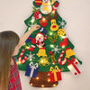 DIY Felt Christmas Tree with Light Christmas Decor for Home 2024 Navidad Christmas Ornaments Xmas Natal Noel Gifts New Year 2025