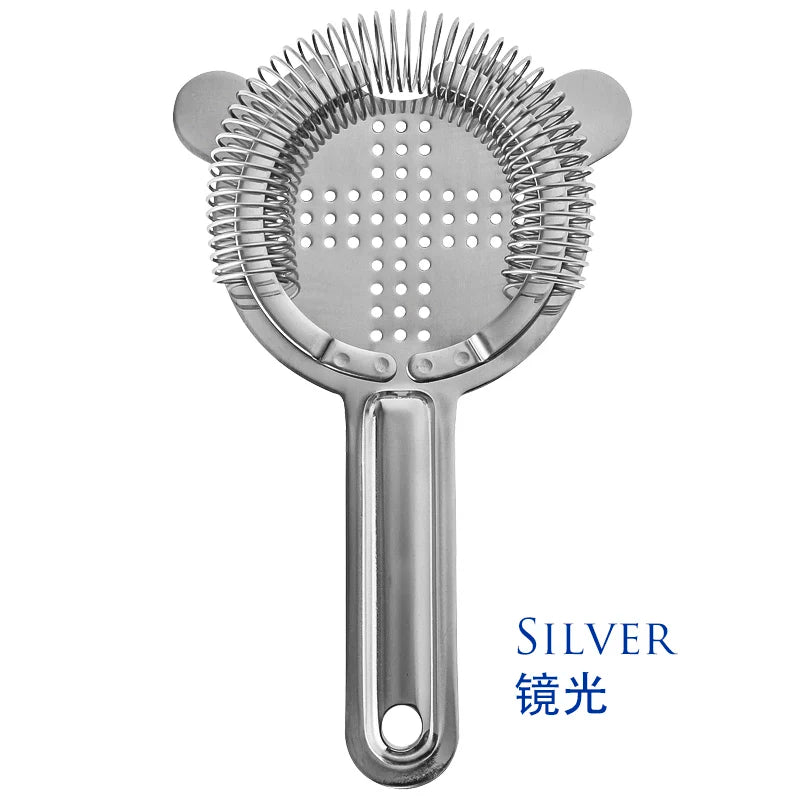 Bar Strainer Sprung Cocktail Strainer Stainless Steel Deluxe Strainer Bar Tools