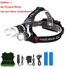 ZK20 LED Headlamp 8000 Lumen Torch Flashlight Headlight Waterproof Head Light Camping Hiking Fishing Mining Light Lamp Torch