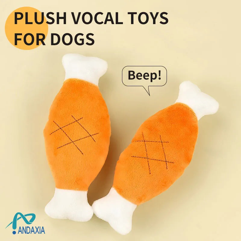 Sounding chicken legs pet toys dog plush sound toys interactive training pet supplies cat toys