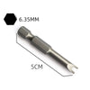 SenNan 5Pcs Special-shaped Screwdriver Set 50mm U-shaped Y-Type Triangle Inner Cross Three Points Screwdriver Bit Tool L-Wrench