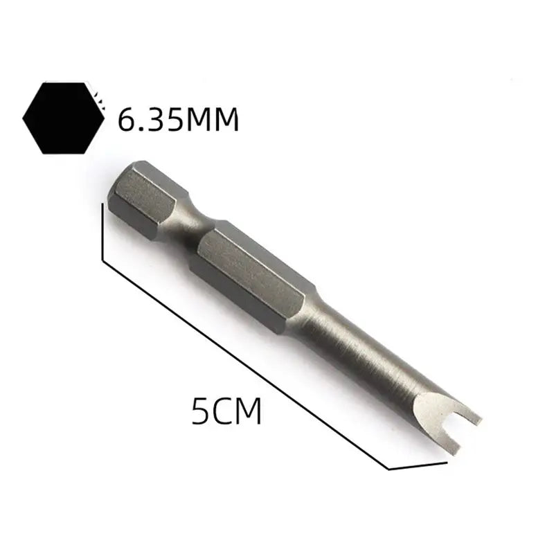 SenNan 5Pcs Special-shaped Screwdriver Set 50mm U-shaped Y-Type Triangle Inner Cross Three Points Screwdriver Bit Tool L-Wrench