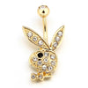 Surgical Steel Cute Rabbit Belly Button Rings for Women Navle Rings Belly Piercing Jewelry Body Jewlery